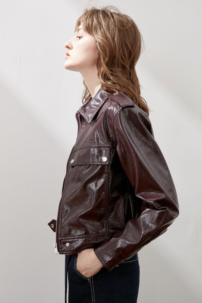 Angola Red Cool  Leather Jacket