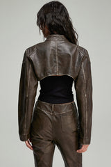 Slim Top Brown Bolero Jacket