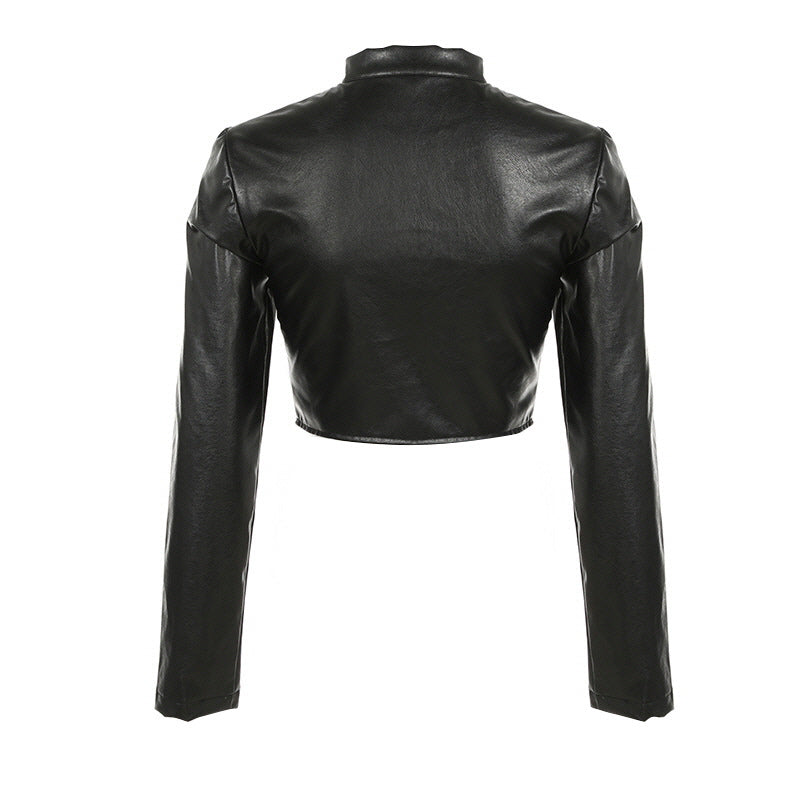 Stud Rock Black Leather Jacket