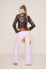 Trendy Fit High Waist Leather Jacket