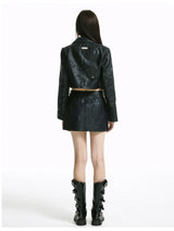 Urban Edge Short Leather Jacket