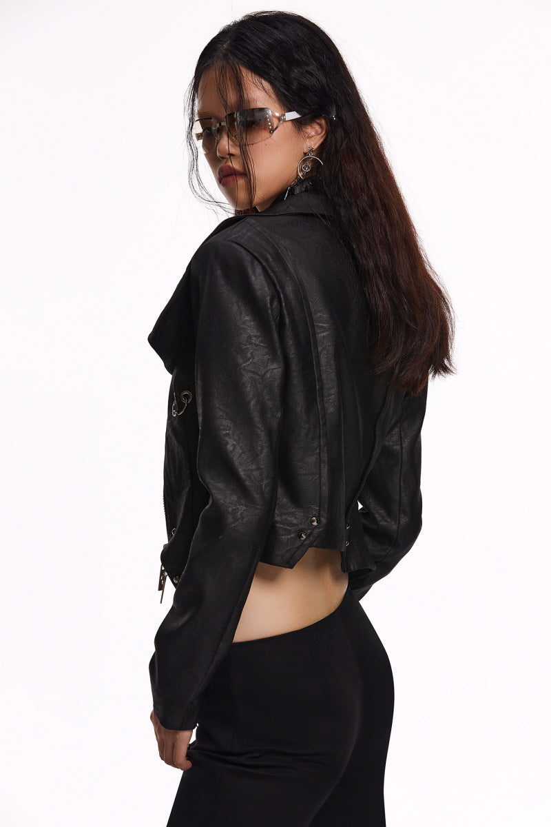 Sleek Luxe Stud Black Jacket