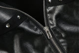 Stud Rock Black Leather Jacket