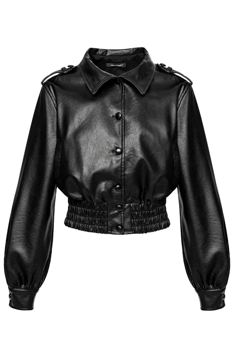 Marlowe Structured Leather Jacket
