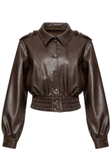Marlowe Structured Leather Jacket