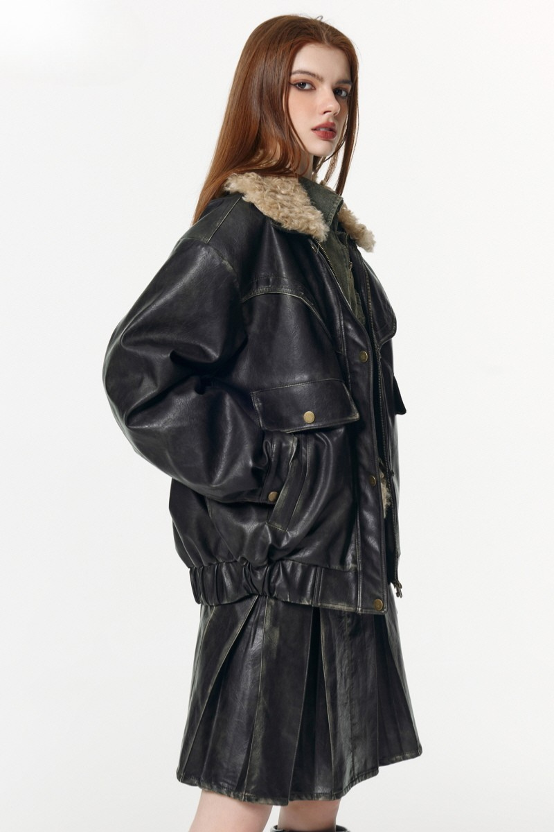 Aged Noir Field Jacket