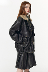 Aged Noir Field Jacket