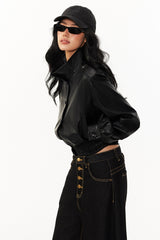 Marlowe Structured Leather Jacket