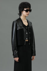 MetroLine Mixed Leather Jacket