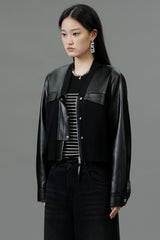 MetroLine Mixed Leather Jacket