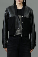 MetroLine Mixed Leather Jacket