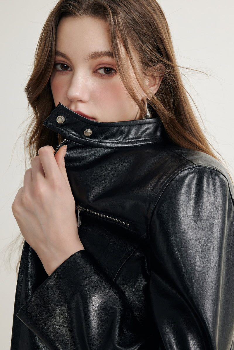 Nova Zip Leather Jacket
