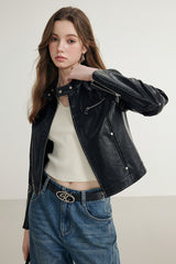 Nova Zip Leather Jacket
