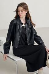 Luna Matte Leather Jacket