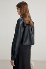 Luna Matte Leather Jacket