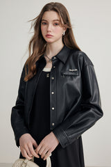Luna Matte Leather Jacket