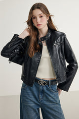 Nova Zip Leather Jacket