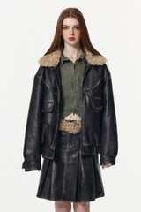 Aged Noir Field Jacket