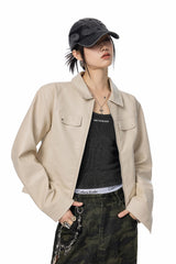 Steel Raven Beige Jacket
