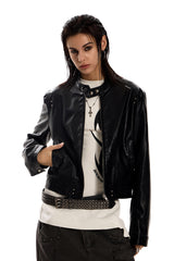 Mute Angle Leather Jacket