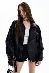 Inkform Black Leather Jacket