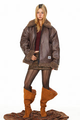 Rustline Over Shearling Jacket