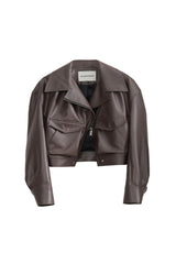 Atelier Cropped Leather Jacket