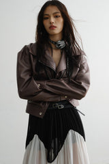 Atelier Cropped Leather Jacket