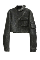 Sharp Void Leather Jacket