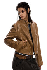 Mute Angle Leather Jacket