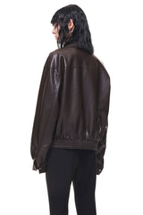 Raw Brown Leather Jacket