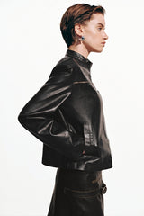Slate Edit Black Leather Jacket