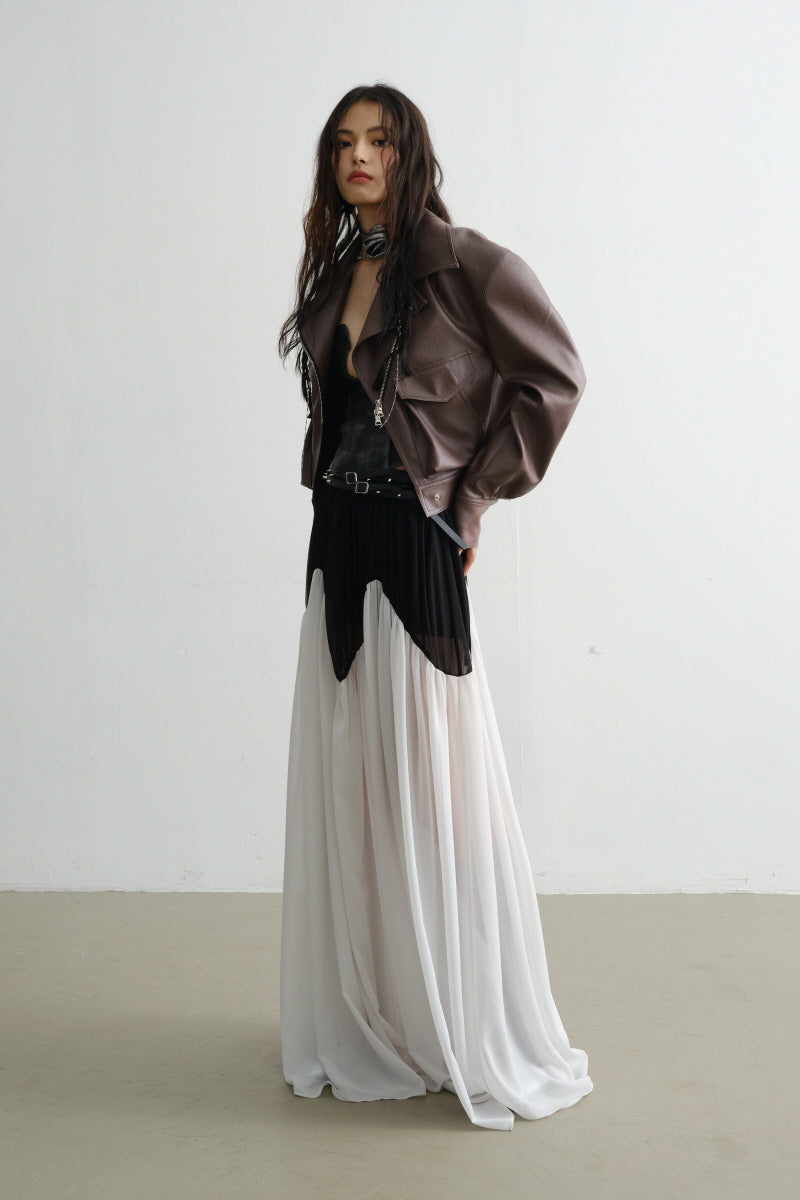 Atelier Cropped Leather Jacket