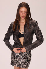 Velour Ash Leather Jacket