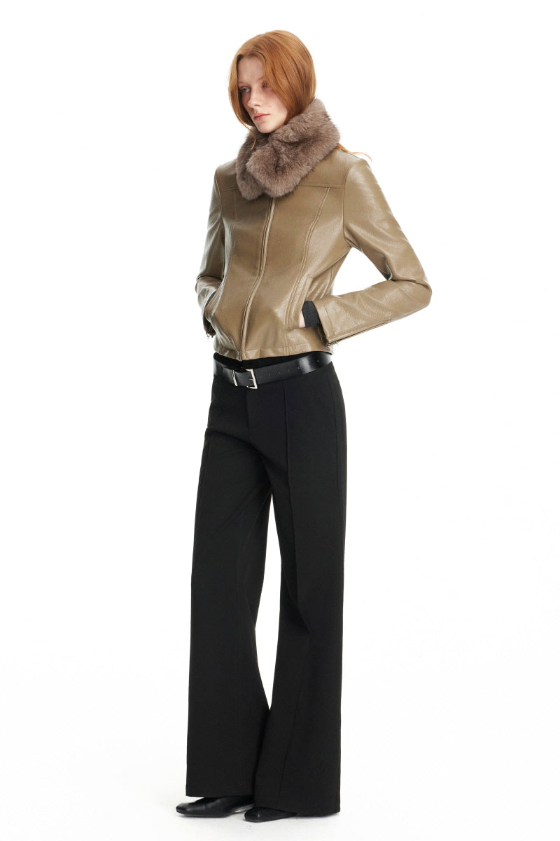 Muse Line Leather Jacket