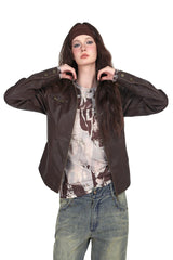 Bronze Lock Leather Jacket