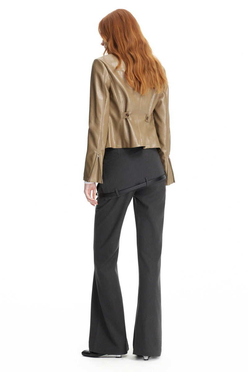 Muse Line Leather Jacket