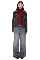 Refined Fit Leather Jacket