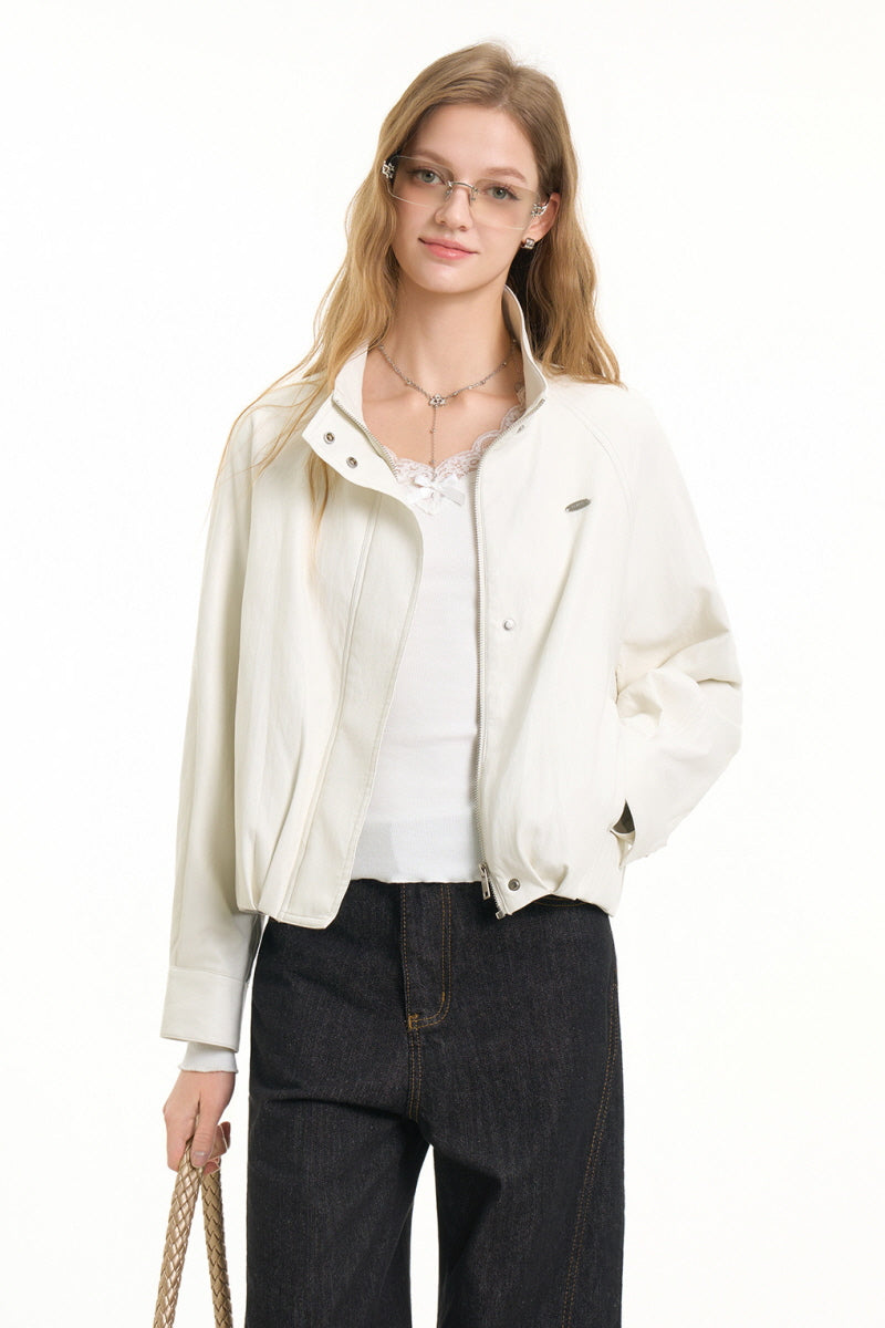 Clean Silhouette Crop Jacket