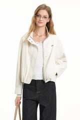 Clean Silhouette Crop Jacket