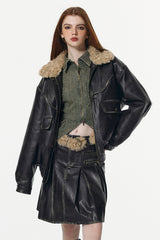 Aged Noir Field Jacket