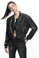 Blackout Protocol Leather Jacket