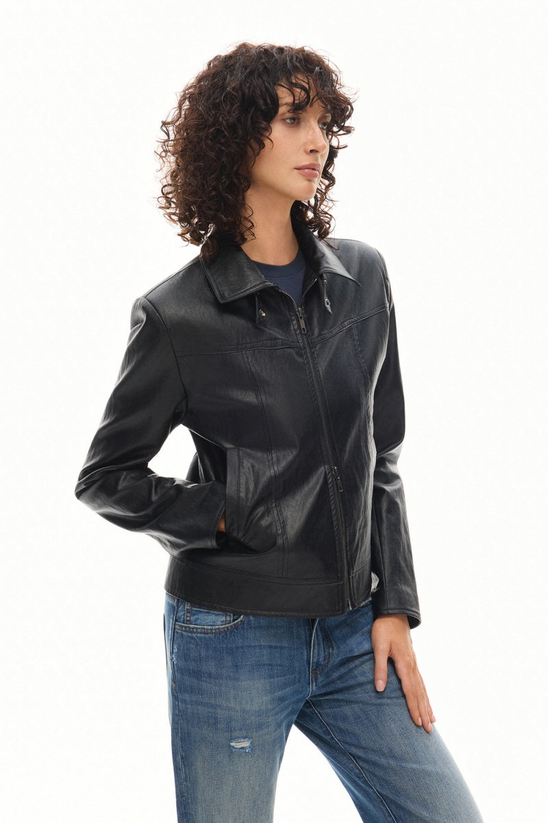 City Core Leather Jacket
