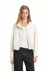 Clean Silhouette Crop Jacket