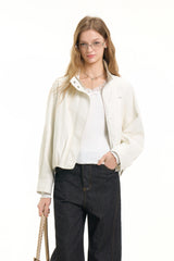 Clean Silhouette Crop Jacket
