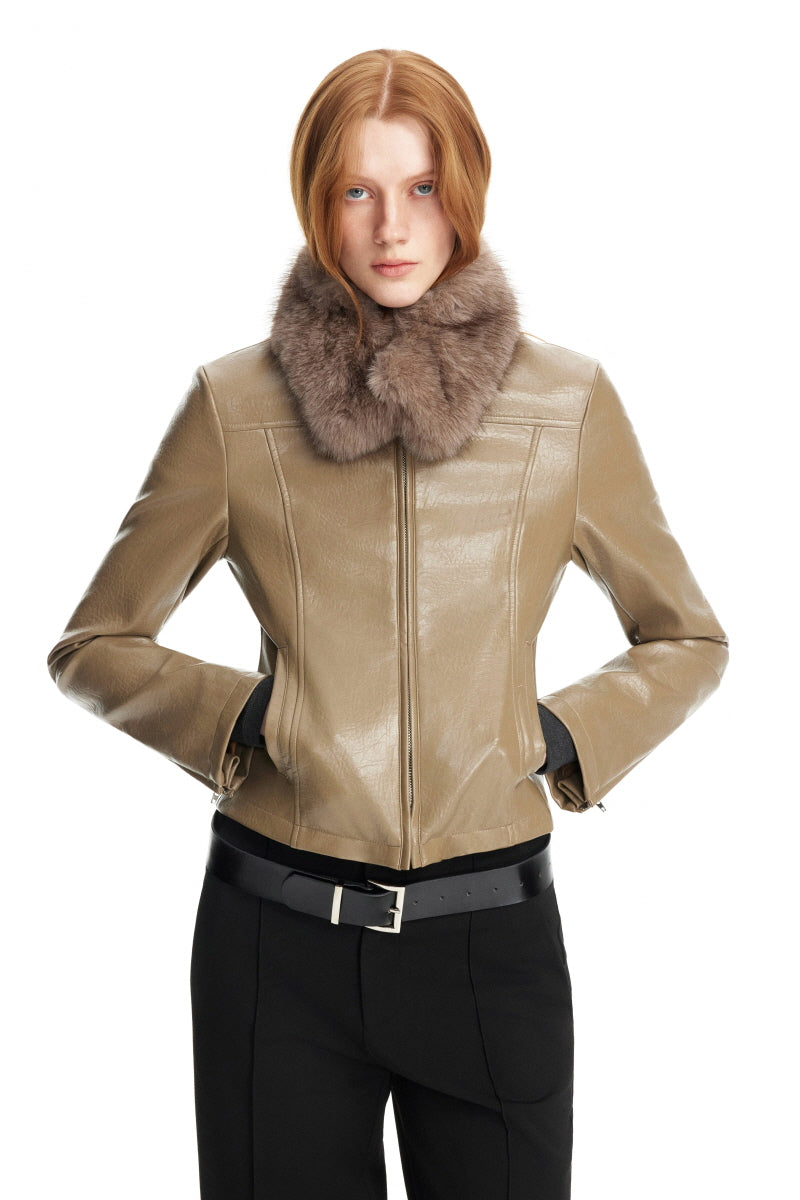 Muse Line Leather Jacket