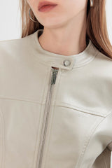 Eclipse Stand Collar Ivory Jacket