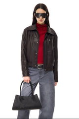 Refined Fit Leather Jacket