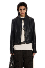 Mute Angle Leather Jacket