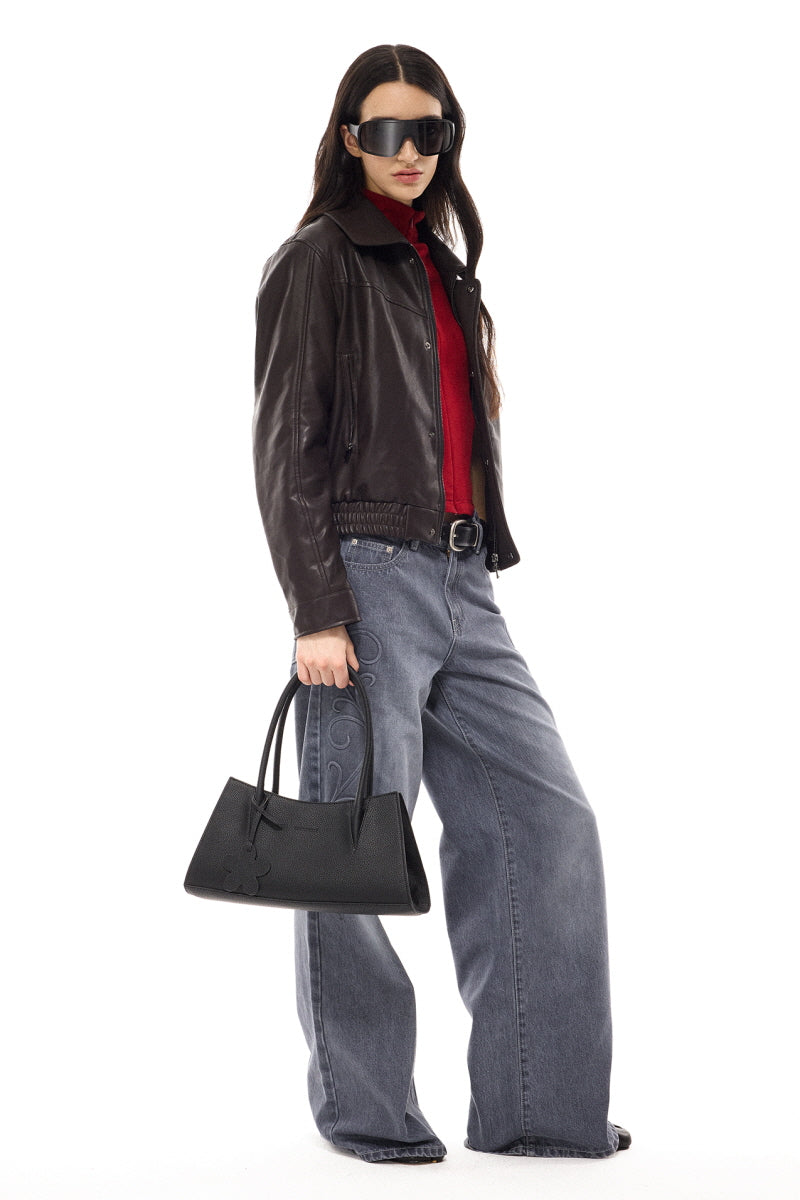 Refined Fit Leather Jacket